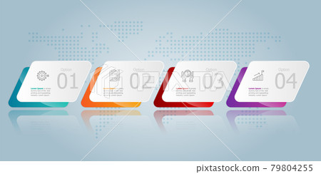 horizontal infographic presentation element template horizontal infographic presentation element template 79804255