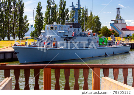 Swinoujscie. Naval warships at the naval base. Swinoujscie. Naval warships at the naval base. 79805152