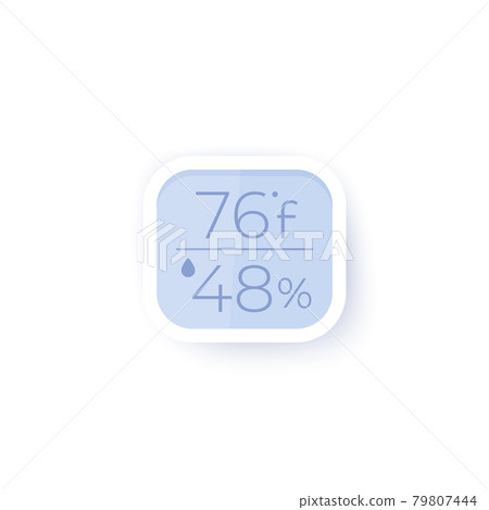 Temperature and humidity monitor, vector design Temperature and humidity monitor, vector design 79807444