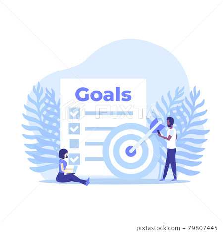 Goals and planning vector illustration Goals and planning vector illustration 79807445