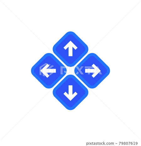 arrows, up, down, left and right, vector arrows, up, down, left and right, vector 79807619