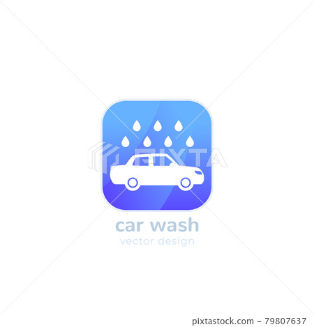 car wash logo icon, vector car wash logo icon, vector 79807637