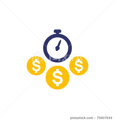 fast loan, money icon on white, vector fast loan, money icon on white, vector 79807644