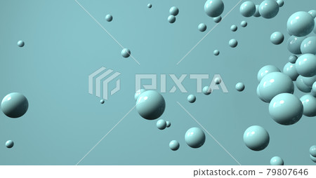 3D render of different size of spheres 3D render of different size of spheres 79807646