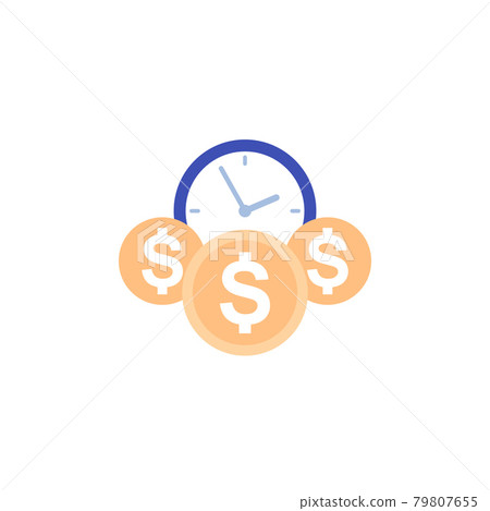 time and money vector icon time and money vector icon 79807655