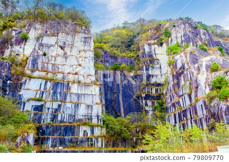 Granite walls and forest Granite walls and forest 79809770