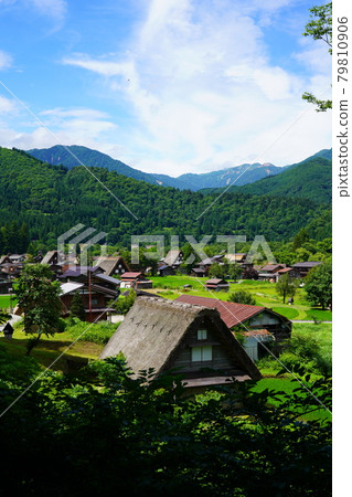 Shirakawa-go after the rainy season 79810906