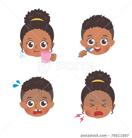 younger, toothpaste, girl - Stock Illustration [79811897] - PIXTA