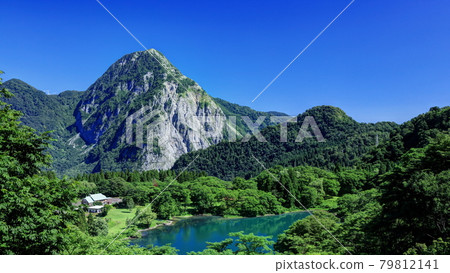 Takanami Pond and Mt. Myojo 79812141