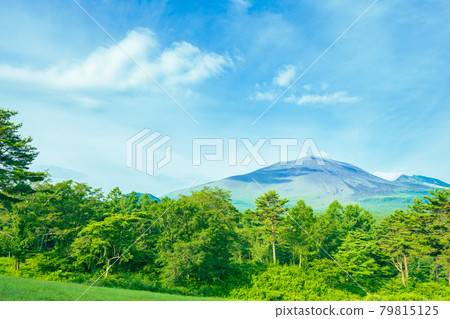 Karuizawa Suburbs of Mt. Asama Nature Clear blue sky landscape material 79815125