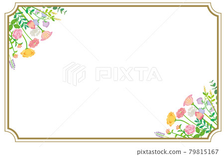 Flower frame card 79815167