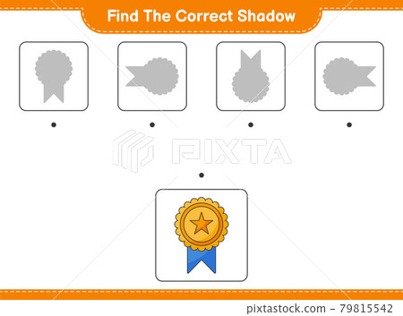 Find the correct shadow. Find and match the correct shadow of Trophy. Educational children game, printable worksheet, vector illustration Find the correct shadow. Find and match the correct shadow of Trophy. Educational children game, printable worksheet, vector illustration 79815542