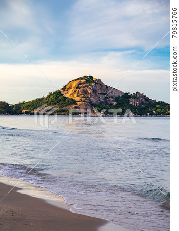 Suan Son Pradipat Beach at sunset in Prachuap Khiri Khan, Thailand Suan Son Pradipat Beach at sunset in Prachuap Khiri Khan, Thailand 79815766