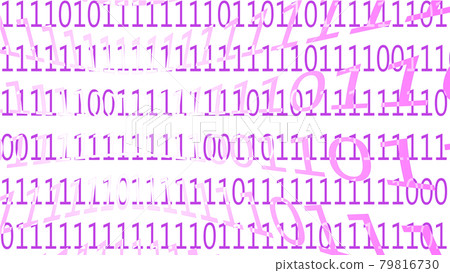 A row of numbers that are distorted and emerge with innumerable 0s and 1s A row of numbers that are distorted and emerge with innumerable 0s and 1s 79816730
