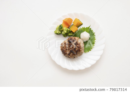 Handmade Japanese style hamburger steak 79817314