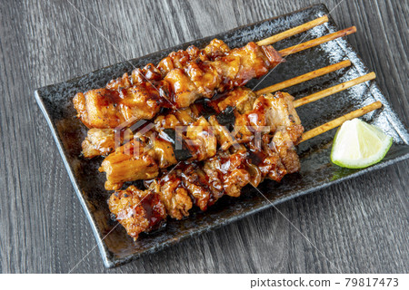 烤雞肉串(醬烤) 烤雞肉串(醬烤) 79817473