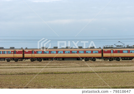北陸本線 三河加賀笠間 JR 西 485 系列 A02 編隊（京都）② 茂葉 485-505 山邊 79818647