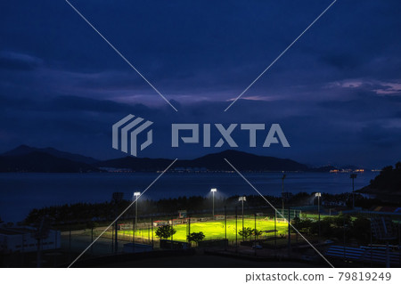 Sunset over Namhae Sports Park Sunset over Namhae Sports Park 79819249
