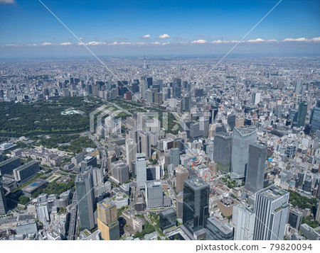 [Aerial photography] Kasumigaseki and buildings in Tokyo [Aerial photography] 79820094