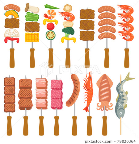 BBQ skewer set 79820364