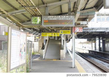JR West Sanyo Main Line Uozumi Station (stairs on the up platform) JR West Sanyo Main Line Uozumi Station (stairs on the up platform) 79820690
