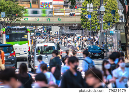 根據日本東京都市風景的第四次宣言。 1410人震驚。拜金奧運“瘋狂”，澀谷大爆炸=7月17日 79821679