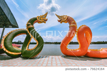 Wat Saman Rattanaram flower petals temple in Chachoengsao, Thailand Wat Saman Rattanaram flower petals temple in Chachoengsao, Thailand 79824164