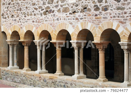 Cloister of Salles en Beaujolais, France 79824477