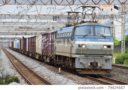 東海道本線平塚JR貨運EF66-117(吹田) 東海道本線平塚JR貨運EF66-117(吹田) 79824887
