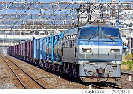 東海道本線平塚JR貨運EF66-115(吹田) 東海道本線平塚JR貨運EF66-115(吹田) 79824896