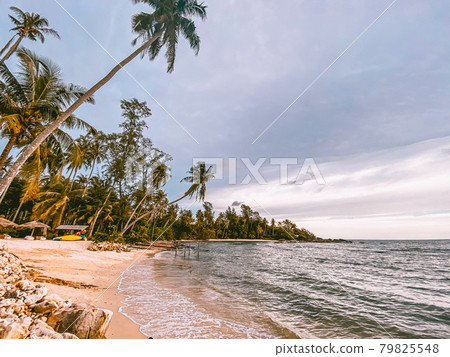hideout beach sunset in Koh Kood, Trat, Thailand hideout beach sunset in Koh Kood, Trat, Thailand 79825548