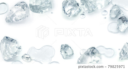Ice illustration real background water drops thick Ice illustration real background water drops thick 79825971