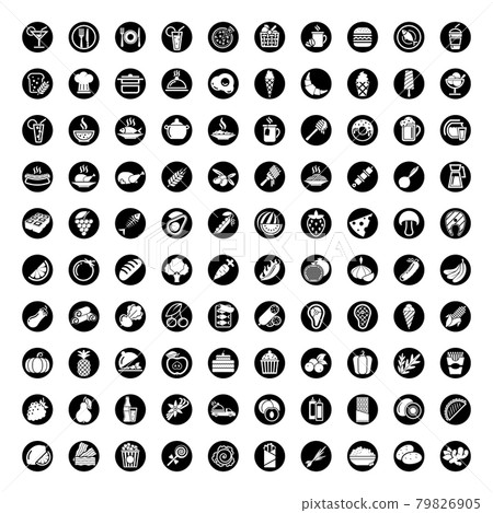 100 Elegant Food cooking Icons Set Created For Mobile Web And Applications. 100 Elegant Food cooking Icons Set Created For Mobile Web And Applications. 79826905