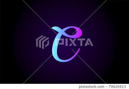 blue pink C alphabet letter logo for branding and business. Creative gradient design for lettering and corporate blue pink C alphabet letter logo for branding and business. Creative gradient design for lettering and corporate 79826913
