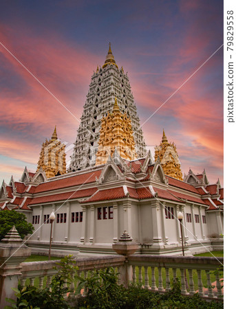 Wat Yannasang Wararam temple, Bodh Gaya Chedi, Bodhagaya Stupa Replica, in wat Yan, in Pattaya Wat Yannasang Wararam temple, Bodh Gaya Chedi, Bodhagaya Stupa Replica, in wat Yan, in Pattaya 79829558