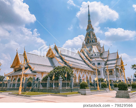 Wat Sothon Wararam Worawihan in Chachoengsao, Thailand Wat Sothon Wararam Worawihan in Chachoengsao, Thailand 79829566