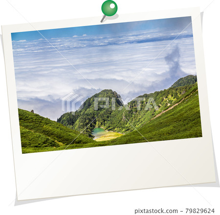 Polaroid-style photo, Mt. Norikura, Nagano Prefecture, Otansei Pond Polaroid-style photo, Mt. Norikura, Nagano Prefecture, Otansei Pond 79829624
