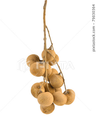 Fresh longan on white background. Fresh longan on white background. 79830364