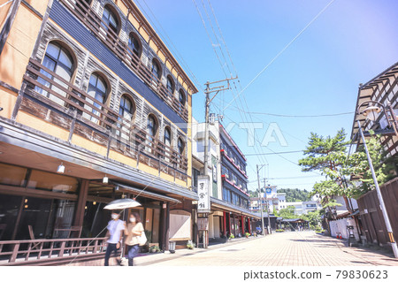 Tsukioka溫泉鎮在夏天 79830623