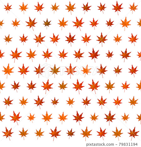 Maple seamless illustration background material Maple seamless illustration background material 79831194