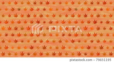 Maple seamless illustration background material Maple seamless illustration background material 79831195