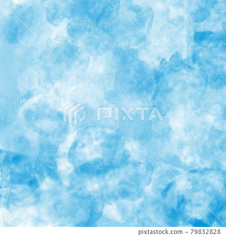 淡藍色水彩顏料般的質感背景素材 淡藍色水彩顏料般的質感背景素材 79832828
