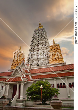 Wat Yannasang Wararam temple, Bodh Gaya Chedi, Bodhagaya Stupa Replica, in wat Yan, in Pattaya Wat Yannasang Wararam temple, Bodh Gaya Chedi, Bodhagaya Stupa Replica, in wat Yan, in Pattaya 79833178