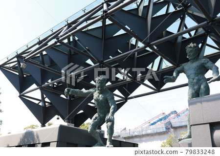 Jodo sect temple "Isshinji Sanmon and Nio statue" in Tennoji-ku, Osaka 79833248