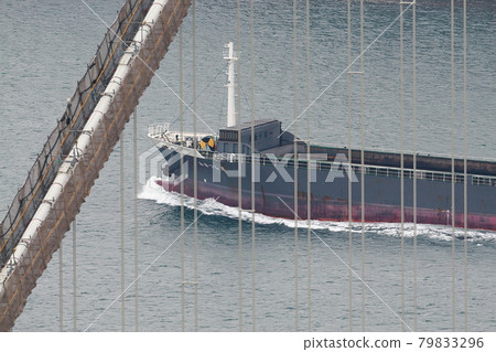 Ship navigating the Kanmon Strait Ship navigating the Kanmon Strait 79833296