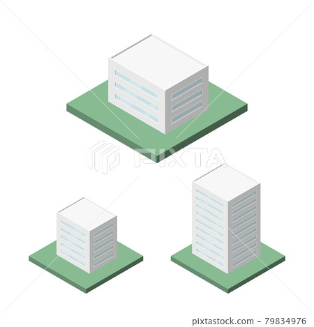 Vector Isometric Set of Modern Office Tall Building for Icon, Infographic design. Vector Isometric Set of Modern Office Tall Building for Icon, Infographic design. 79834976