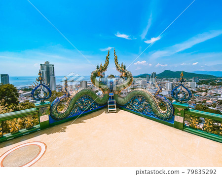 Wat Khao Phra Khru viewpoint in ChonBuri, Thailand 79835292