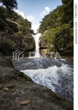 Suok Falls, where white water streams pour down Suok Falls, where white water streams pour down 79835967