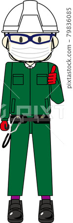 Worker action pose 79836085