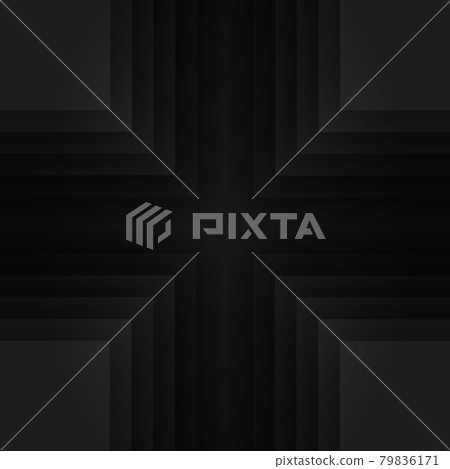 Modern Black abstract design geometric background, paper style 79836171